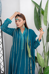 Pret Collection - Manahils - Saffiya - KURTI 106-TEAL