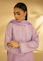 Winter Collection - Fozia Khalid - Silk Edit - Lilac Dreamscape - D#08