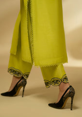 Winter Collection - Fozia Khalid - Silk Edit - Lime Zest - D#13