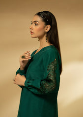 Winter Collection - Fozia Khalid - Silk Edit - Emerald Symphony - D#12