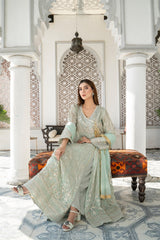 Pret Collection - Manahils - Safiyya - KURTI 105 - Aqua