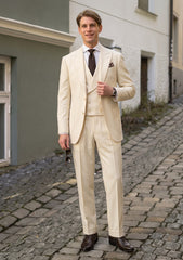 Drapers Super 130s Wool Fabric - Cream