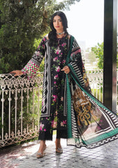 Lawn Collection - Elaf Premium - Printed - EEP#02A - Dark Floral