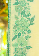 Pashmina Jamawar Work Shawl D - 05 - Cream