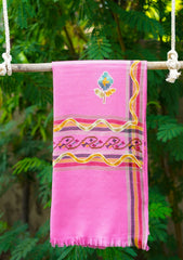 Pashmina Jamawar Shawl D -05 - Pink