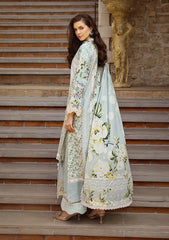 Lawn Collection - Elaf - Print Chikankari 24 - ECT-05A - Waterlilly