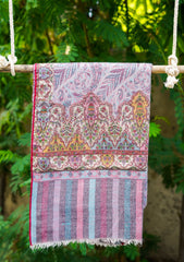 Pashmina Jamawar Shawl D -01 - D Lilac