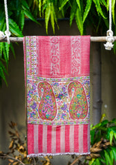 Pashmina Jamawar Shawl D - 01 - D Red