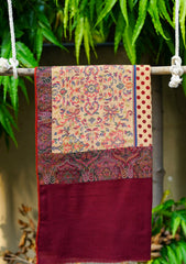 Pashmina Patch Work Shawl D - 28 - Maroon