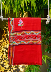 Pashmina Jamawar Shawl D -06 - Maroon