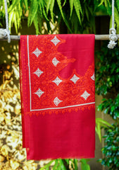 Pashmina Ari Work Shawl D - 172 - D Red