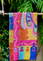 Pashmina Patch Work Shawl D - 29 - D Pink