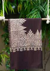 Pashmina Ari Work Shawl D - 171 - Choclate