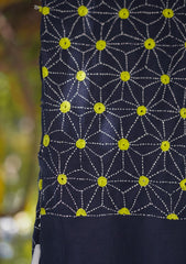 Wool Needle Work Shawl D - 54 - N Blue 1