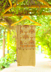 ARI Work Wool Shawl D - 03 - G Brown