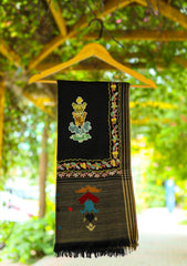 ARI Work Wool Shawl D - 03 - Black