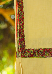 Pashmina Kashmiri Border Shawl D - 29 - Skin