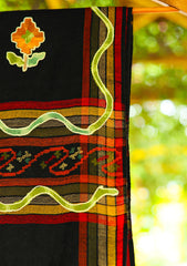 ARI Work Wool Shawl D - 03 - Black