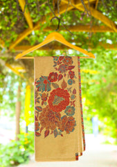 Pashmina Jamawar Shawl D - 05 - B Brown
