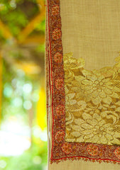 Pashmina Kashmiri Work Shawl D - 03 - Brown