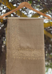 Wool Ari Work Shawl D - 21H - L BROWN