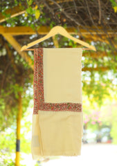 Pashmina Kashmiri Border Shawl D - 28 - Golden