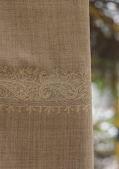 Wool Ari Work Shawl D - 21H - L BROWN