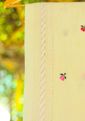 Wool Needle Work Shawl D - 51 - Off White