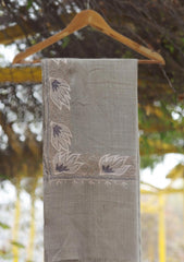 Wool Ari Work Shawl D - 27D - M GREY