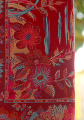 Pure Pashmina Kaani Jamawar Shawl D - 120 - RED