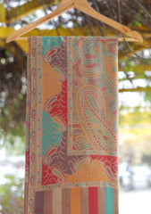 Pure Pashmina Kaani Jamawar Shawl D - 121 - BROWN