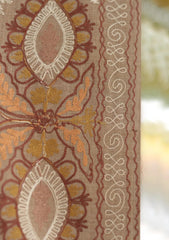 Pure Pashmina Kaani Jamawar Shawl D - 121 - BROWN