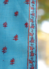 Wool Needle Work Shawl D - 70B - FEROZI