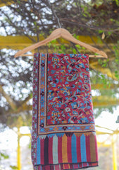 Pure Pashmina Kaani Jamawar Shawl D - 123 - BLACK