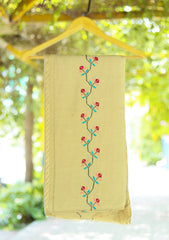 Wool Needle Work Shawl D - 51 - Pista