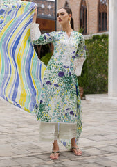 Lawn Collection - Zainab Chottani - Tahra - ZCT#10A - FROSTY ORCHID