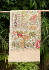 Pashmina Ari Work Scarf D - 30 - Fawn