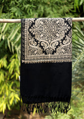 Pashmina Ari Work Scarf D - 19 - Black 1