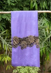 Pashmina Kashmiri Work Shawl D - 01 - Purple