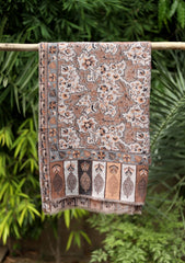 Pashmina Kani Jamawar Scarf D - 35 - M Grey