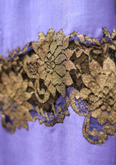 Pashmina Kashmiri Work Shawl D - 01 - Purple