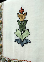 Pashmina Jamawar Shawl D - 10 - Off White