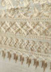 Pashmina Ari Work Shawl D -201 - S Fawn