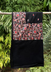 Pashmina Emb Jaaldar Shawl D - 05 - Black