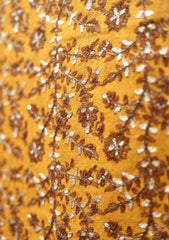 Pashmina Emb Jaaldar Shawl D - 07 - Mustard