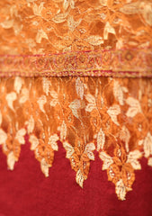 Pashmina Kashmiri Work Shawl D - 02 - D Maroon