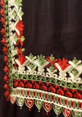 Ari Work Wool Shawl D - 81 - Choclate