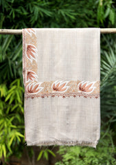 Ari Work Wool Shawl D - 79 - L Brown