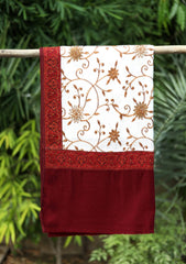 Ari Work Wool Shawl D - 64 - E White