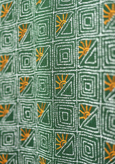 Needle Work Wool Shawl D - 77 - B Green